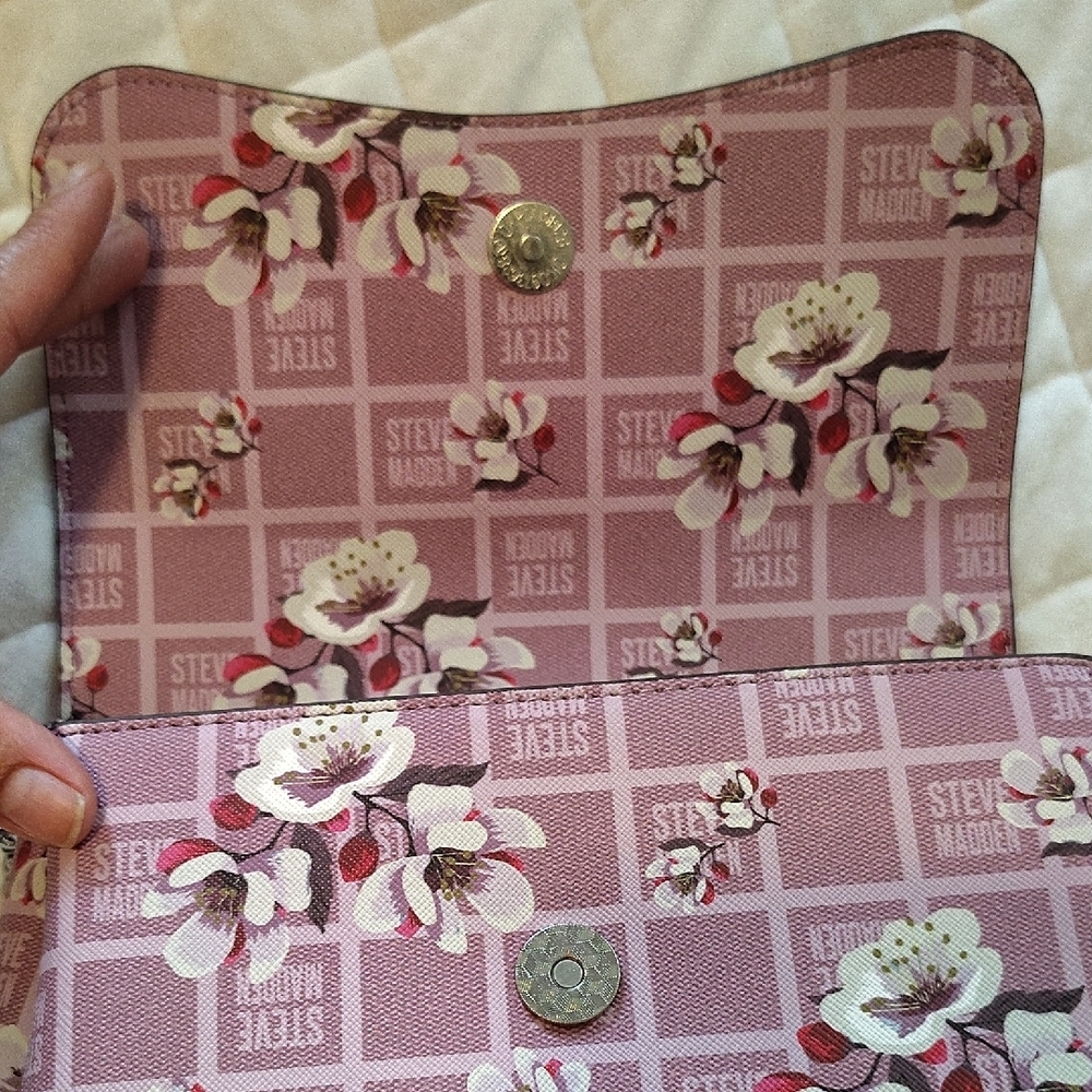 Steve Madden Pink Floral Women's Bag - Picture 4 of 15